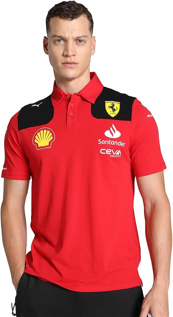 Scuderia Ferrari - 2023 Team Polo - Men - Red - Size: XXL
