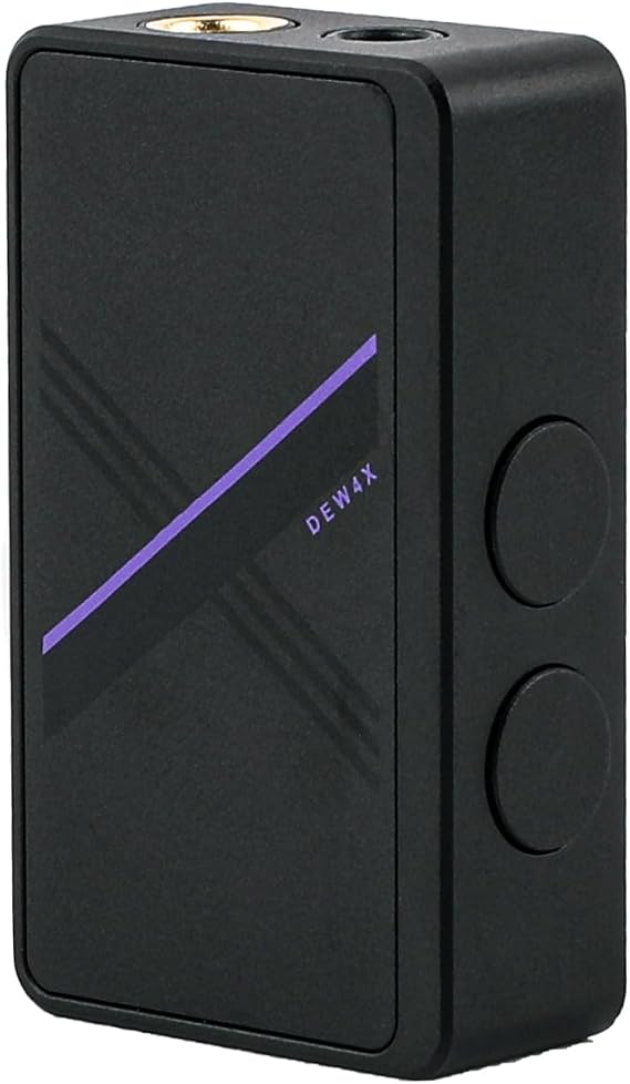 Linsoul SIMGOT DEW4X Portable HiFi in-Ear Monitor DAC AMP | HiFi Earphone Stereo USB Dongle, with Dual C43198 DAC Chip, 384 kHz/32 bit, Tiny Audio Amps for PC/Phone