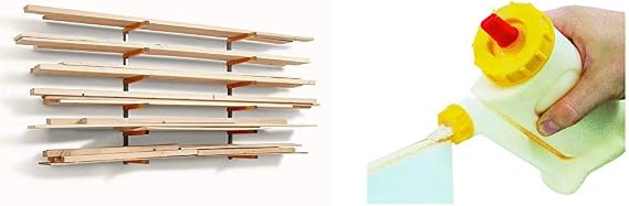Bora Wood Organizer and Lumber Storage Metal Rack with FastCap Glu-Bot Woodworkers Glue Bottle
