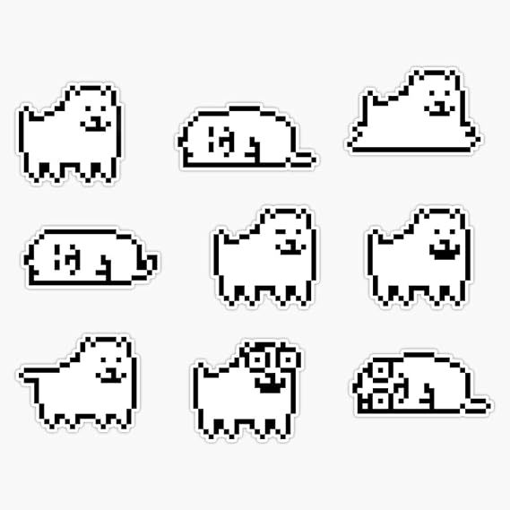 Annoying Dog Undertale Hq Vinyl Waterproof Sticker Decal Car Laptop Wall Window Bumper Sticker 5"