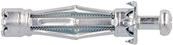 Molly - 10 Chevilles ∅13mm x 82 mm Métalliques à Expansion avec Vis, Diamètre vis ∅6 mm / Longueur vis 82 mm , Gris - M18206-XJ