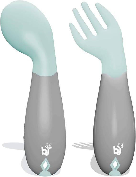 Babyjem Açılı Mama Kaşık Çatal Takımı Yeşil