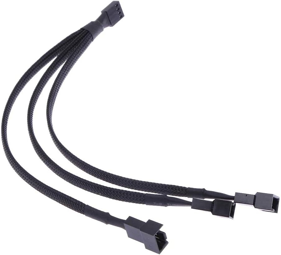 Alfais 4303 Fan Multiplexer Y PWM Cable 4 pin Switch 3 pin 3 Port