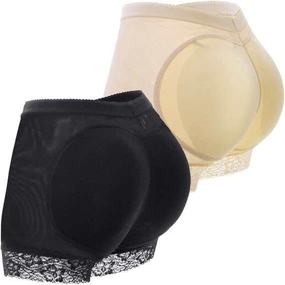 Butt Lifting Panties for Women Padded Underwear Short Lace Butt Lifter Shapewear Hip Enhancer Panty