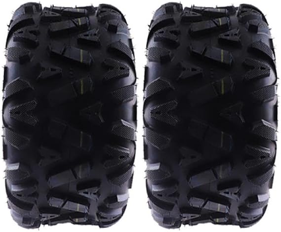 2 Pcs 10 Inch Off-road Tubeless Tires Front 23x7.00-10 Rear 22x10.00-10 Vacuum Tyre Compatible With ATV UTV Buggy Go Kart All-Terrain Quad Vehicle Models Aftermarket(2 pcs Rear)