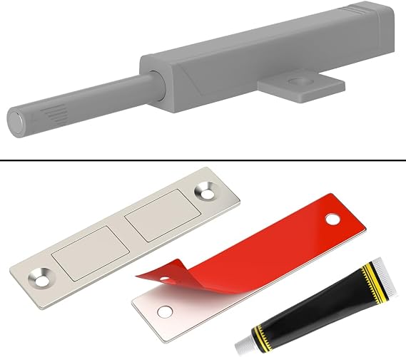 Jiayi Adhesive Magnetic Door Catch and Heavy Duty Cabinet Latch Push to Open