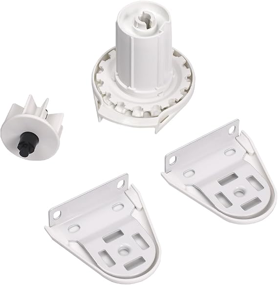 Rollerhouses RHSA38-A 38mm Metal Roller Blind Fittings Repair Parts Kit Brackets Heavy Duty 1.5 Inch/Rollease Skyline Roller Shade Mounting Brackets