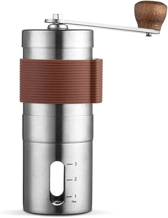 Manual coffee bean grinder portable with adjustable for coffee bean grinder coffee grinder french press send brush