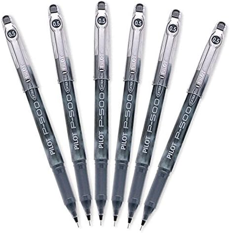 Pilot Precise P-500 Gel Rolling Ball Pen, Extra Fine 10 Pens (Black)