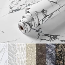 Marble Contact Paper for Countertops Cover -118''x24'' Peel and Stick Wallpaper - Removable Self Adhesive Thick Granite Vinyl Film Roll, Arabescato