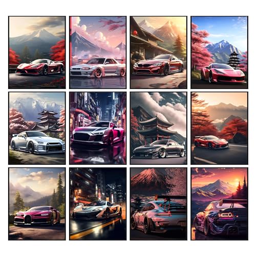 Insire Car Poster, Wall Art, Car Decor for Room Unframed 8x10