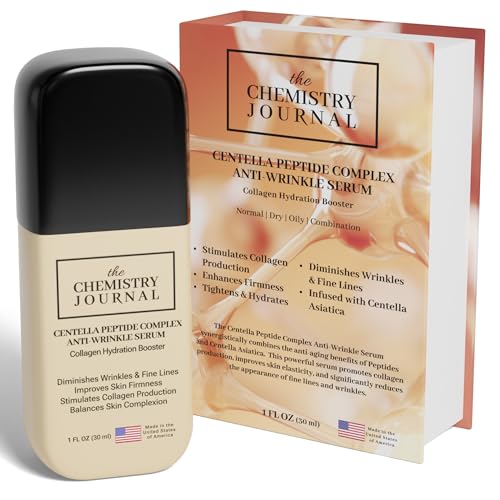 Centella Peptide Complex Anti Wrinkle Serum - Powerful Evening Collagen Hydration Booster, Anti Aging Serum, Tightens Skin, Reduces Fine Lines & Wrinkles. Made in the USA.