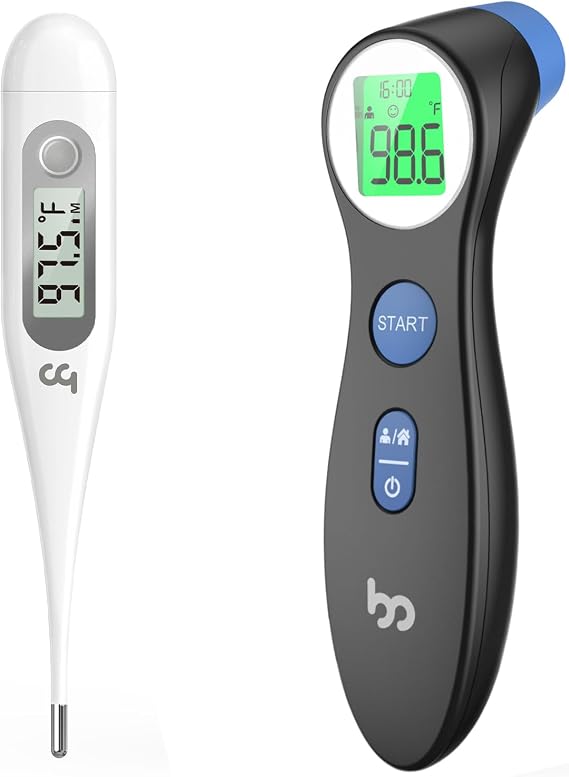 Oral Thermometer with Forehead Thermometer