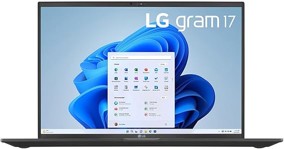 LG 17 Ultralight WQXGA IPS Laptop 12-Core 13th Intel i7-1360P Iris Xe Graphics 32GB DDR4 1TB NVMe SSD 2xThunderbolt4 WiFi 6E HDMI Backlit KB Fingerprint Long Battery Windows 11 Home w/RE USB
