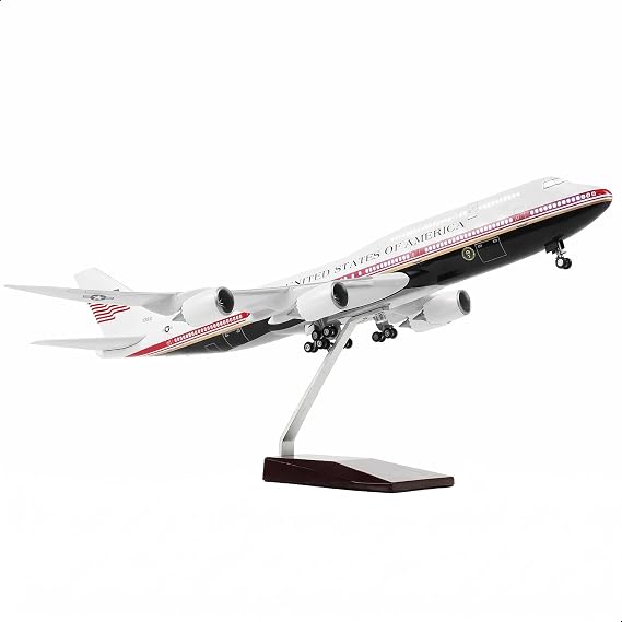 1/150 Scale for 747 Air Force One Plane Model with LED Light Stand