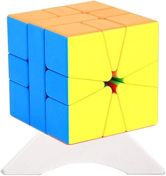 Oostifun MoYu MoFang JiaoShi MFJS Meilong Square-1 Special Cube Cubing Classroom MFSQ-1 Smoothly Fast Twsit Puzzle Brain Teasers Puzzle with One Cube Tripod (Multicolor)