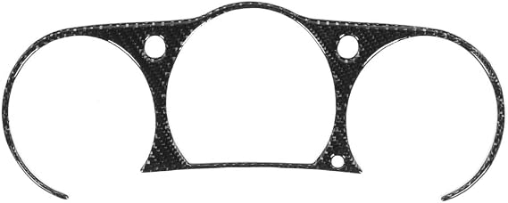 Akozon 350z Carbon Fiber Instrument Cluster Cover Gauge Speedometer Trim Fit for Nissan 350z 2006-2009