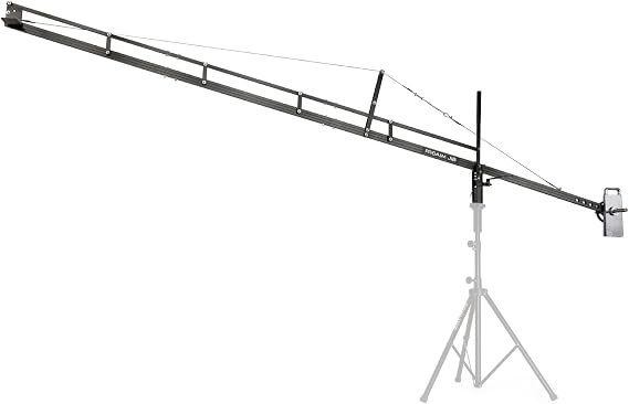 Proaim 14ft Camera Crane Jib Arm for Gimbals & Pan-Tilt Heads | Supports up to 8kg with auto/manual platform tilt, monitor mount, and a portable 3-section aluminum jib arm