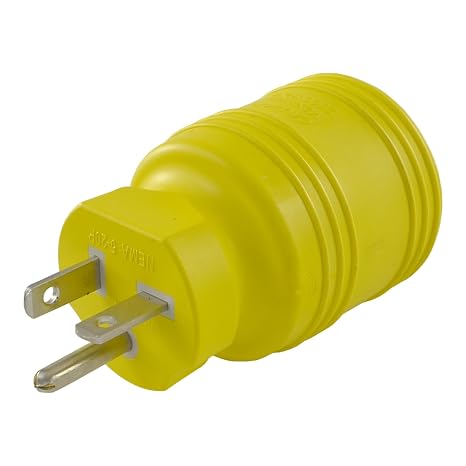 Conntek Plug Adapter NEMA 5-20P to NEMA L5-30R, 20-Amp 125-volt Male Plug to 30-Amp 125-Volt Locking Female Connector