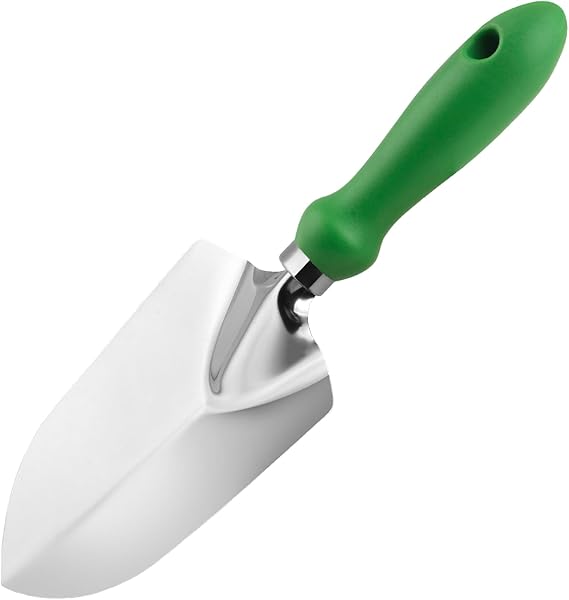 Garden Trowel Stainless Steel Proof Garden Spades Ergonomic Grip Hand Tool | Hand Shovel with Soft Rubberized for Transplanting, Weeding, Moving and Smoothing Digging & Planting