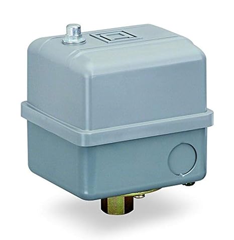 Telemecanique Sensors 9013GSG2J33 Pressure Switch, 80 Psi Sensor, Nema 1 Enclosure, 1/4" Npsf, 50-70 Psi Points