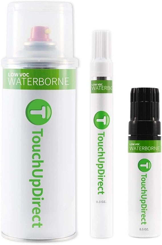 TouchUpDirect NH-883P Platinum White Pearl Compatible With Honda Exact Match Touch Up Paint Aerosol - Essential Package