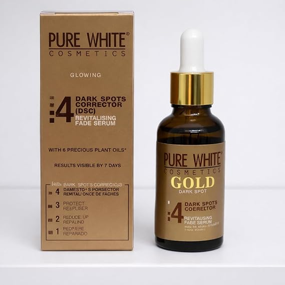 Gold Dark Spot Corrector Serum Revitalizing Fade Serum with 6 Precious Plant Oils, 30 ml (1 fl oz)