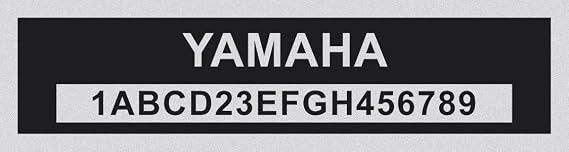 Custom engraved ID Tag-Compatible with Yamaha