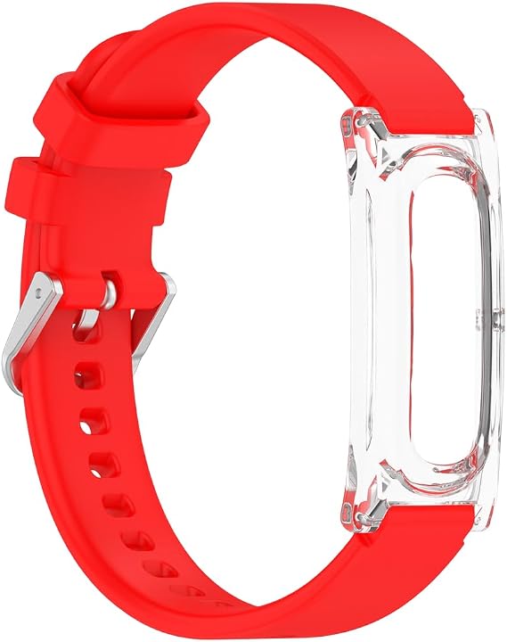 Elevated Modern Band, Silicone Watch Strap Compatible with for Fitbit Air, Adjustable Band 5.5-8.7 Inch, Soft Flexible Sport Wristband