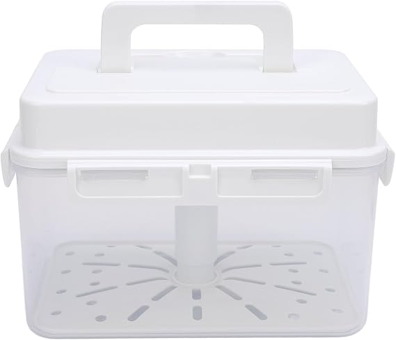 Plastic Kimchi Fermentation Container, Large Capacity Good Sealing Kimchi Jar Pickle Jar with Strainer Kimchi Storage Container Pickle Storage Box for Sauerkraut, Vegetables (5l)