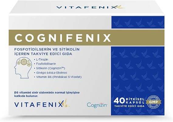 Cognifenix Vitafenix - Sitikolin ve Fosfotidilserin İçeren Kapsül Takviye