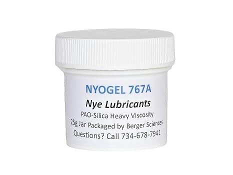 Nyogel 767A Synthetic Heavy Damping Grease by Nye Lubricant (25g Jar) Packed by Berger Sciences DBA AA Natural Products