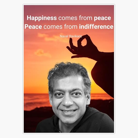 Magnet Naval Ravikant. Quote. Magnetic Vinyl Sticker 5"