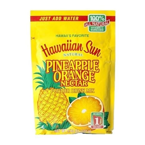 Hawaiian Sun Pineapple Orange Nectar Powder Drink, 4.52-ounce