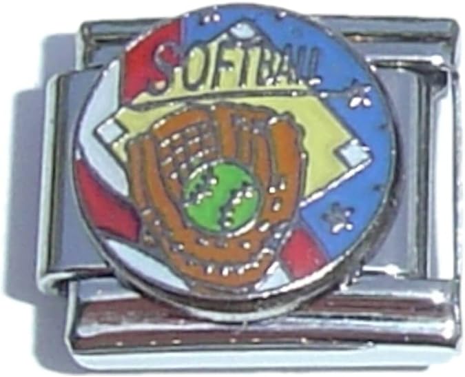 NewCharms Softball Italian Charm
