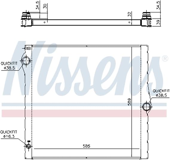 Nissens Radiator - 60825