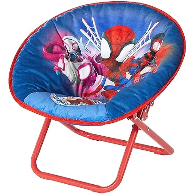 Marvel Spidey and His Amazing Friends 19 Frame Folding Toddler SaucerTM Chair with Cushion, Ages 3