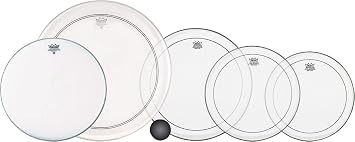 Remo 4-Piece Clear Pinstripe Standard Pro Pack with Free 14 in. Coated Ambassador Snare Drum Head