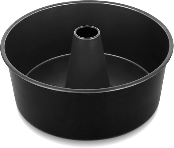 TeamFar 10 Inch Angel Food Cake Pan, Non-Stick Pound Cake Pan with Tube