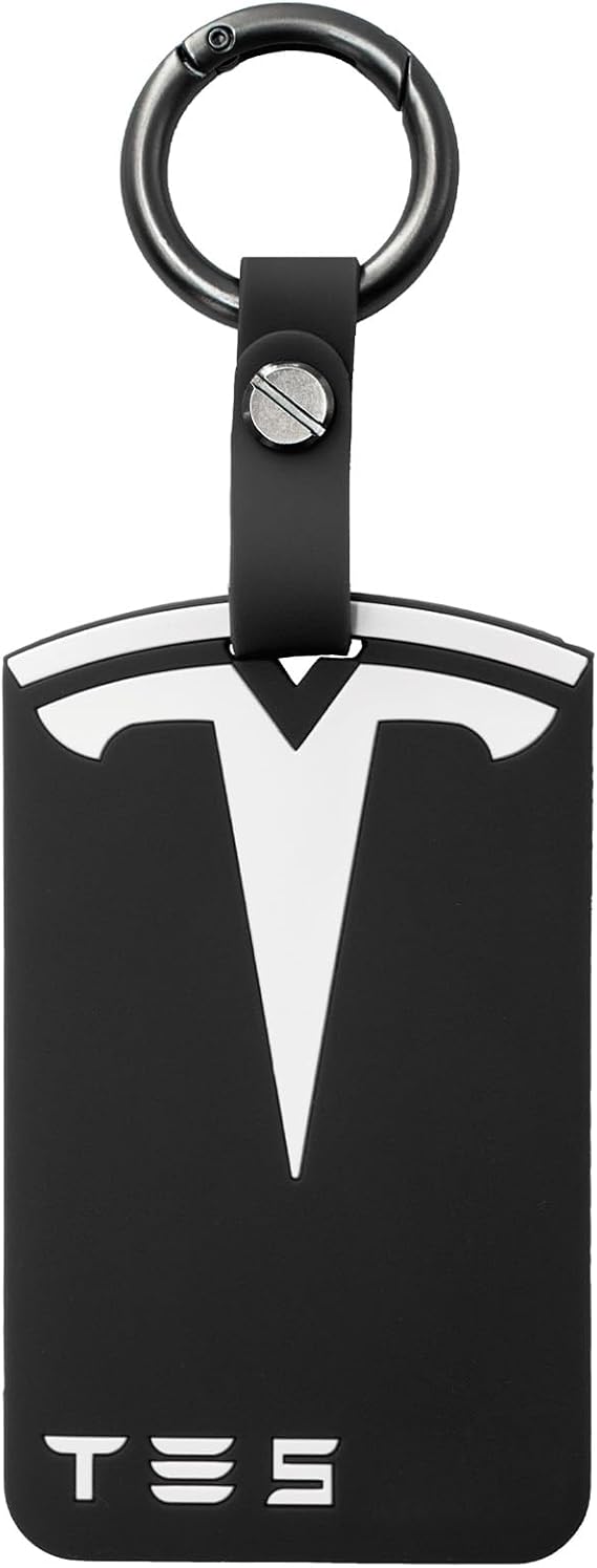 Key Card Holder for Tesla Model S/3/X/Y, Silicone Key Fob Card Holder Key Tesla Accessories