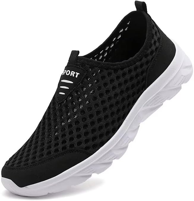 Men Non Slip Lightweight Walking Sneakers for Summer Sport Travel Aqua