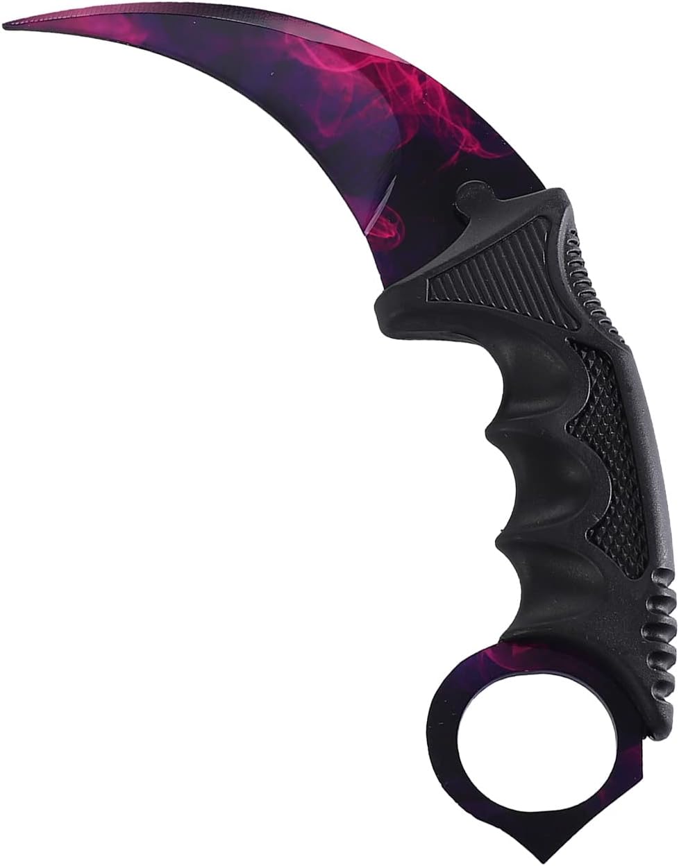 No Offensive Karambit Knife Trainer, Stainless Steel Practice Training Knife with Sheath for Beginner, 100% Safe Trainer Tool