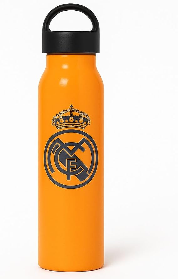 Water Bottles. Real Madrid water bottle in Orange Aluminium. Aluminum Water Bottle Sport 20 oz. Double Covers Sublimation. Water Bottles Straight. Portable Sublimation Water Bottle. Travel bottles.