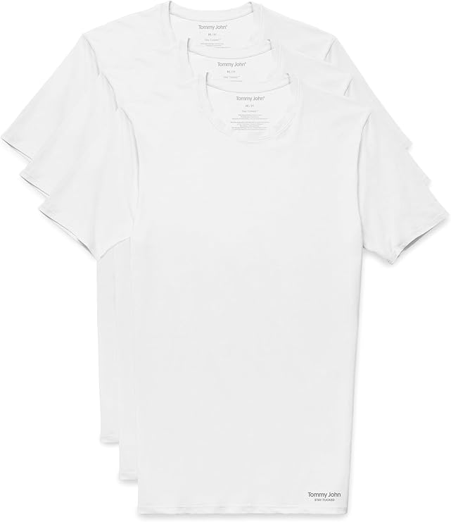 Tommy John Men's Luxe Modal Crew Neck Undershirt - Stay-Tucked Fit
