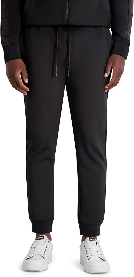 Karl Lagerfeld Men's Pull on Drawstring Waistband Pocket Pants