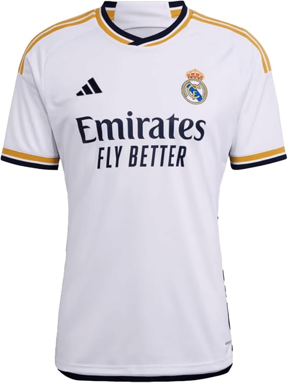 adidas Youth Soccer Real Madrid 23/24 Home Jersey - Elegance, Style, and Comfort with Moisture-Wicking AEROREADY Technology