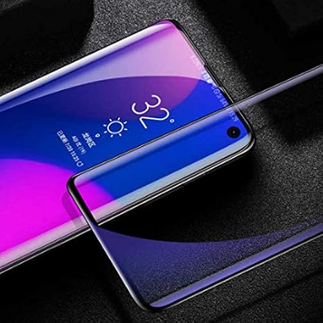 Nevarium Samsung Galaxy S10 Screen Protector Curved Glass Full Covering Polymer Nano