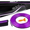Car Interior Moulding Trim Strips, 33Ft/10M Universal Electroplating Decoration Filler Insert Strips, Styling Dashboard DIY Flexible Strip, Car Interior Trim Accessories with Installing Tool (Purple)