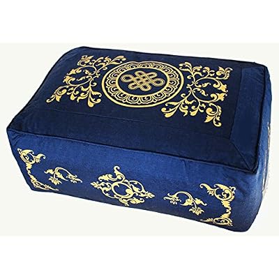 Meditation Cushion - Rectangular Zafu Buckwheat & Kapok Fill