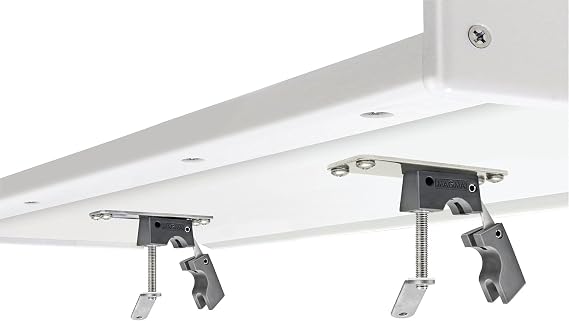Magma Products Grill Mounting Hardware, Dual Horizontal Round Rail Mount